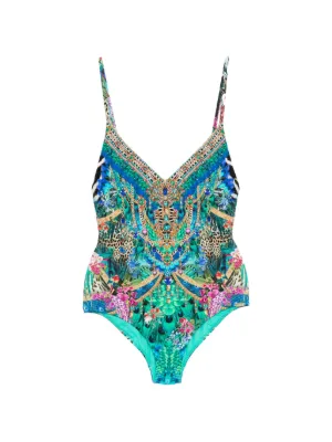 Camilla Triangle Underwire Swimsuit | Blue | FARFETCH RO