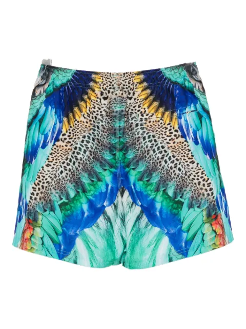 Camilla graphic-print swim shorts