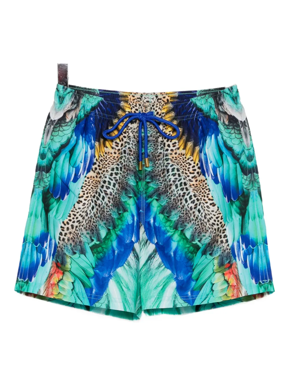 Camilla graphic-print swim shorts | Blue | Image 1