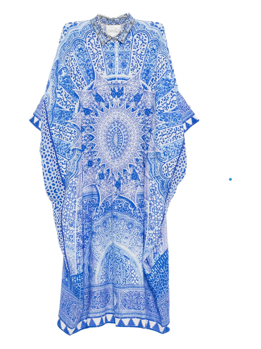 Camilla graphic-print dress - Blu