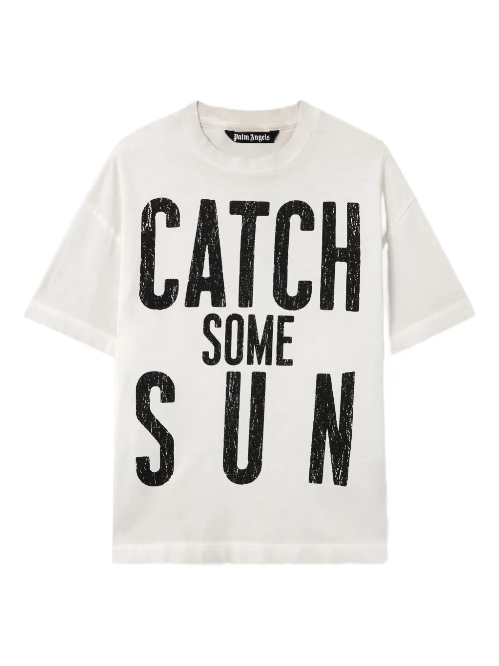 Palm Angels Slogan-print T-shirt In White