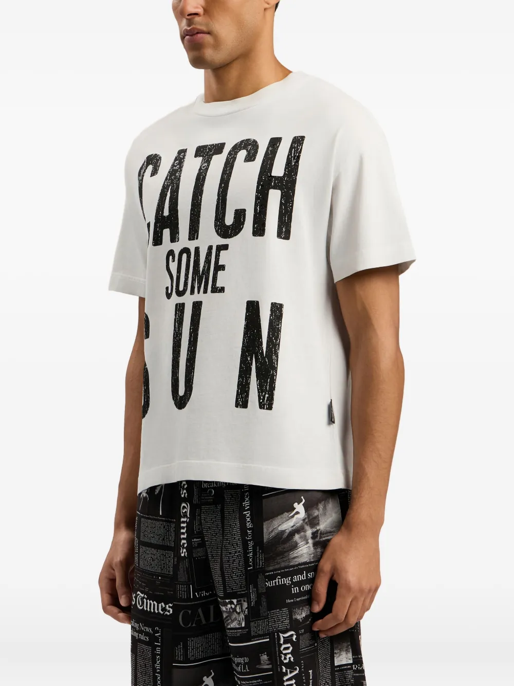 Palm Angels Slogan-print T-shirt In White