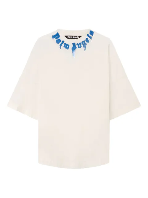 Palm Angels curved-logo cotton T-shirt