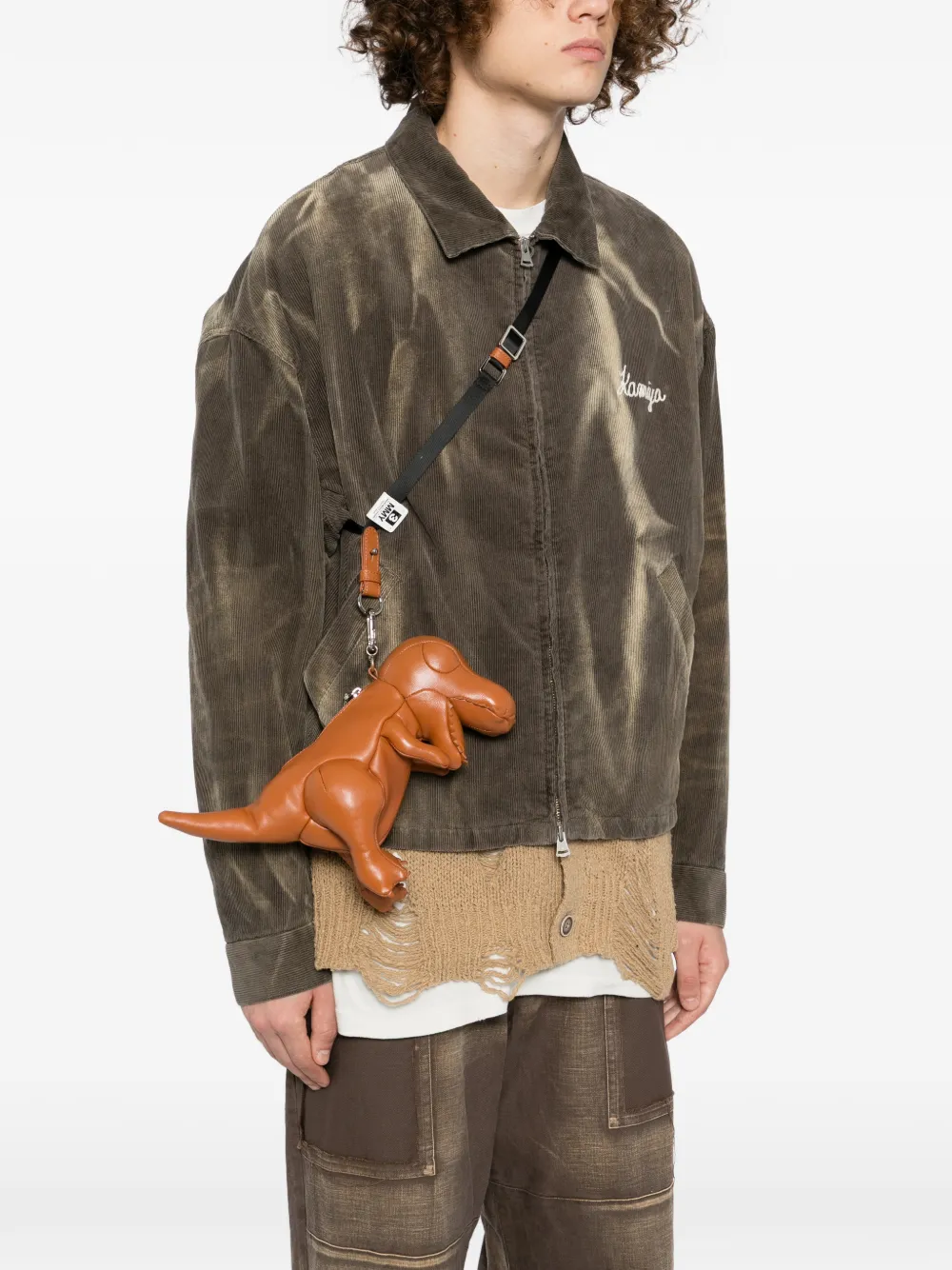 Maison MIHARA YASUHIRO T-Rex schoudertas - Bruin