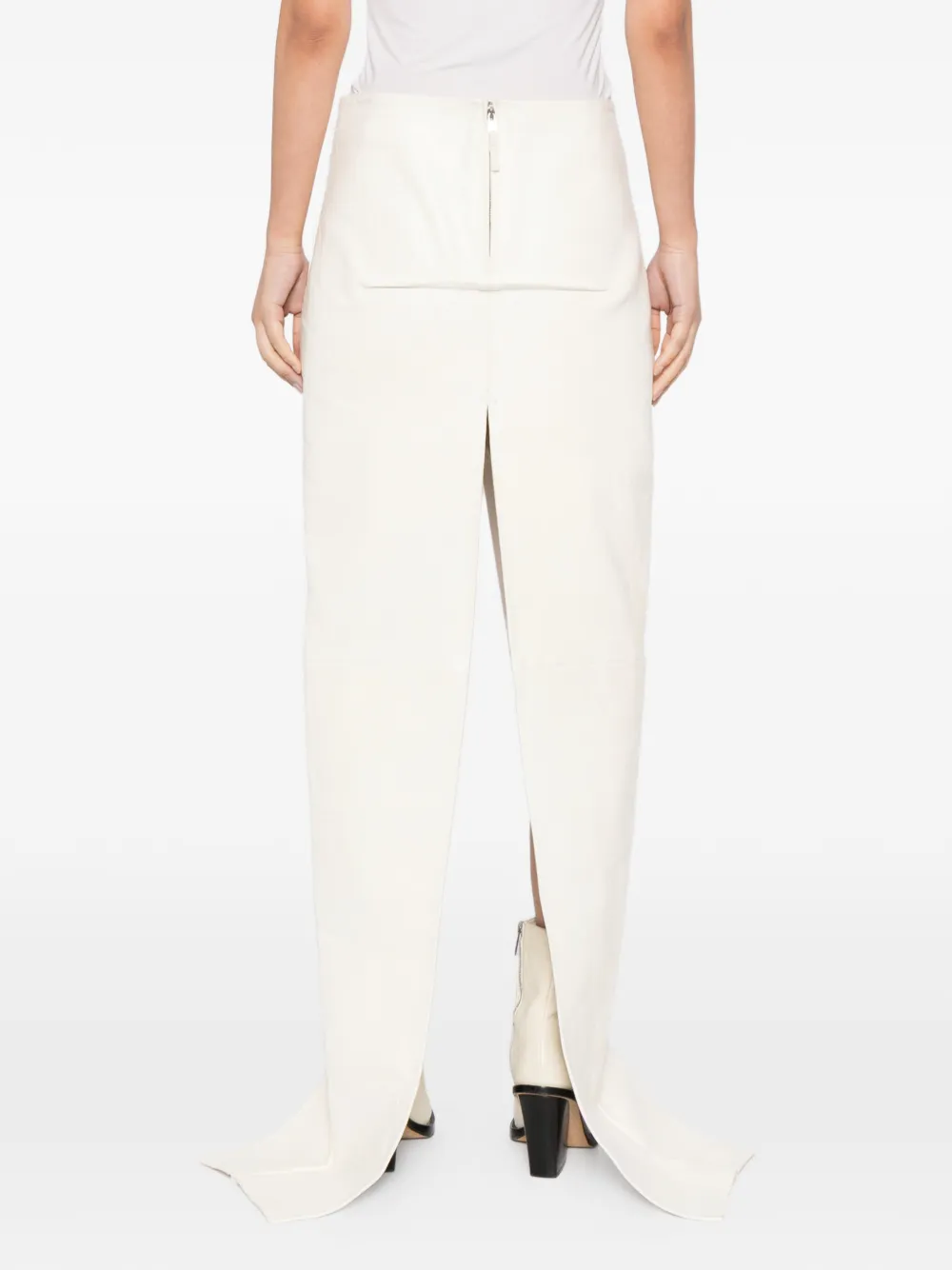 Rick Owens Sliced Skirt In Neutral