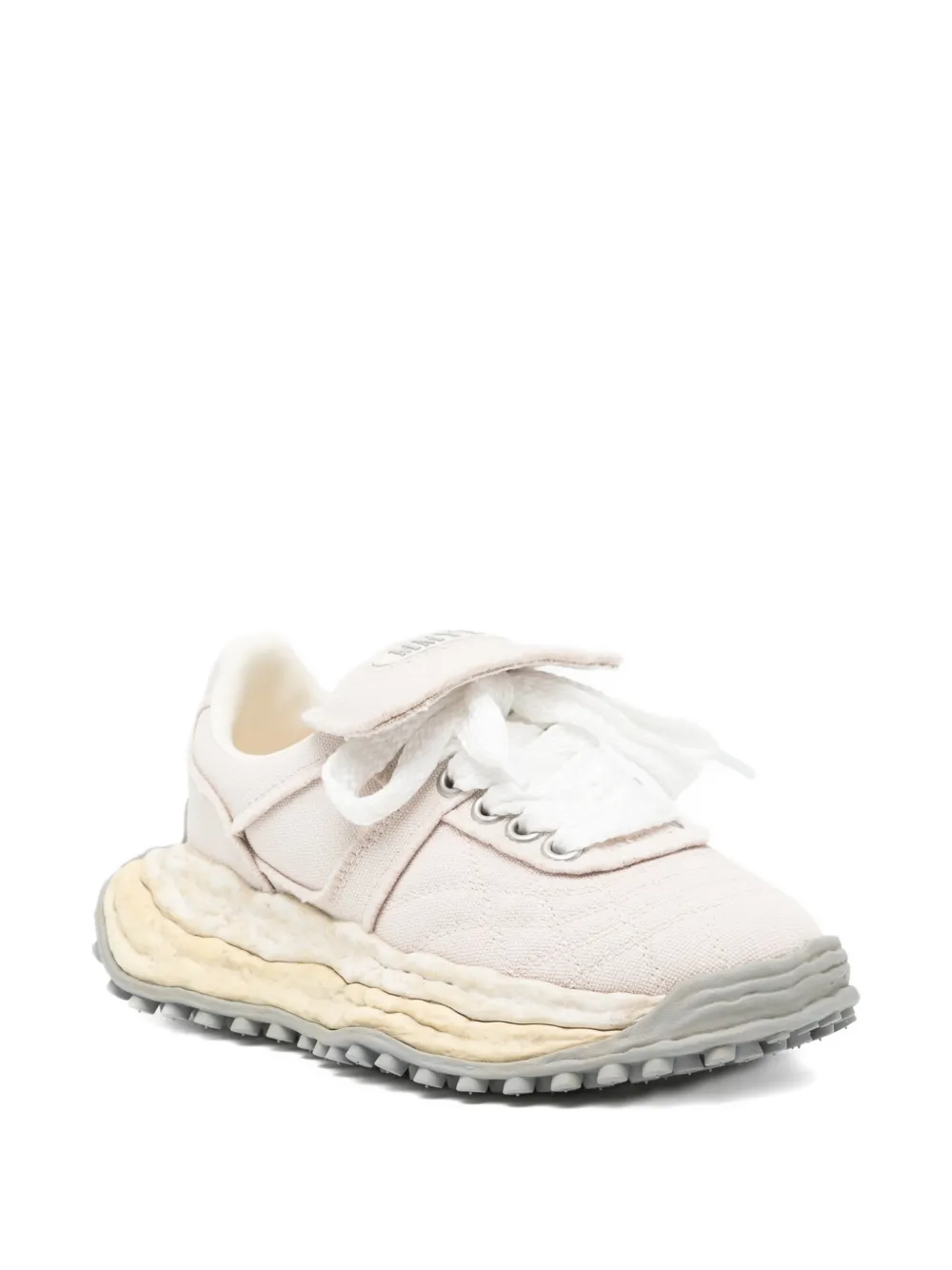 Maison MIHARA YASUHIRO Sneakers met logopatch Beige