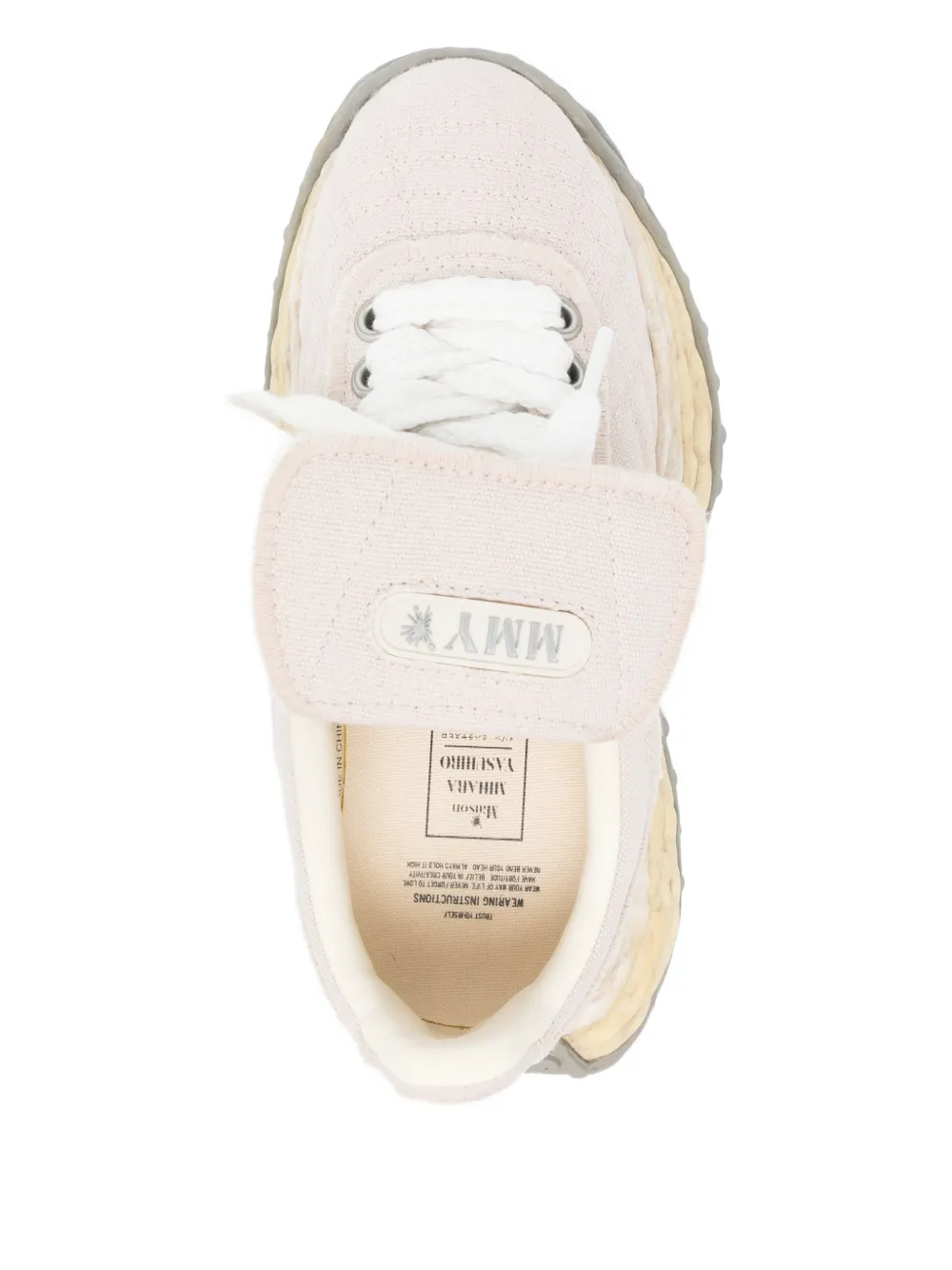 Maison MIHARA YASUHIRO Sneakers met logopatch Beige