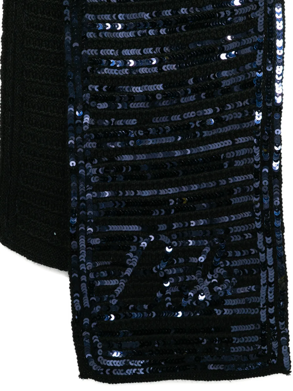 BODE sequin spotlight scarf - Zwart