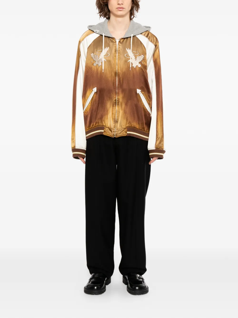  Maison Mihara Yasuhiro Embroidered Souvenir Jacket - Grey 