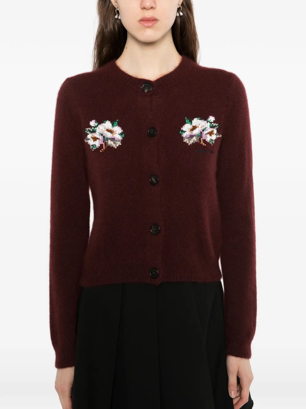 SHUSHU TONG Vest verfraaid met kralen Rood