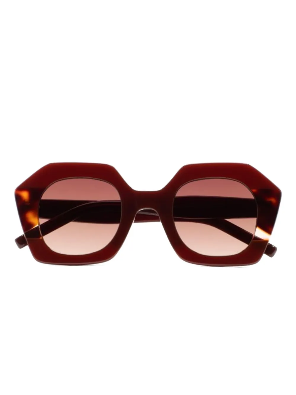 Kaleos Pavicic geometric sunglasses | Brown | Image 1