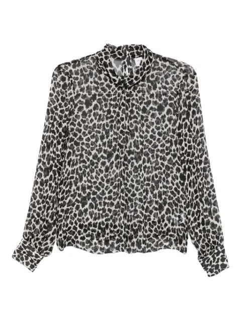 Caliban animal-print blouse 