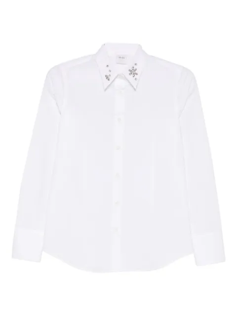 Caliban long-sleeved embellished shirt 
