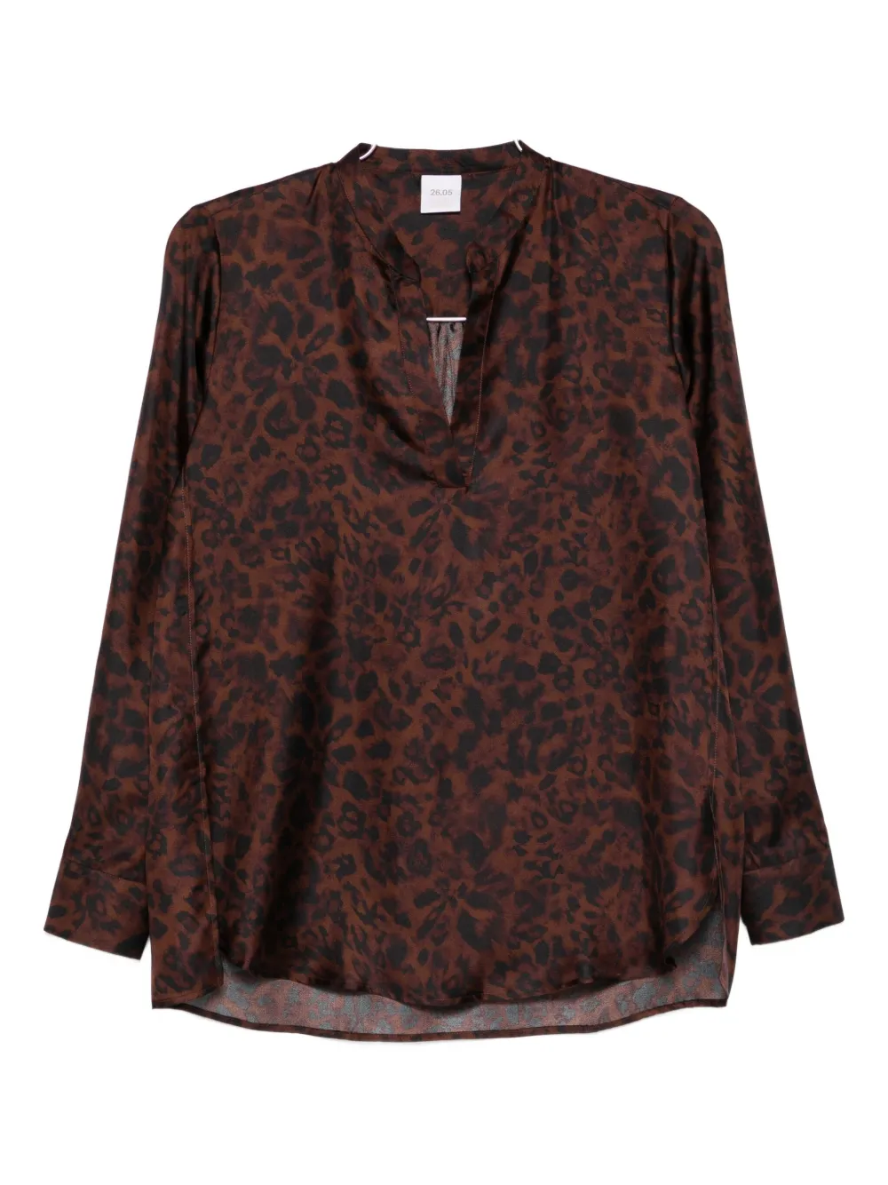 Caliban animal-print blouse | Brown | Image 1