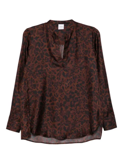 Caliban animal-print blouse