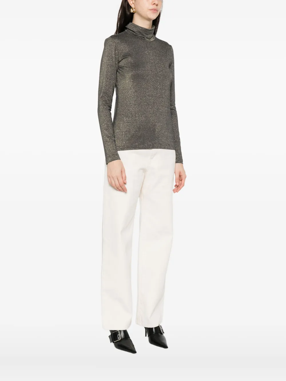 Caliban Skin Like Jumper In Gray