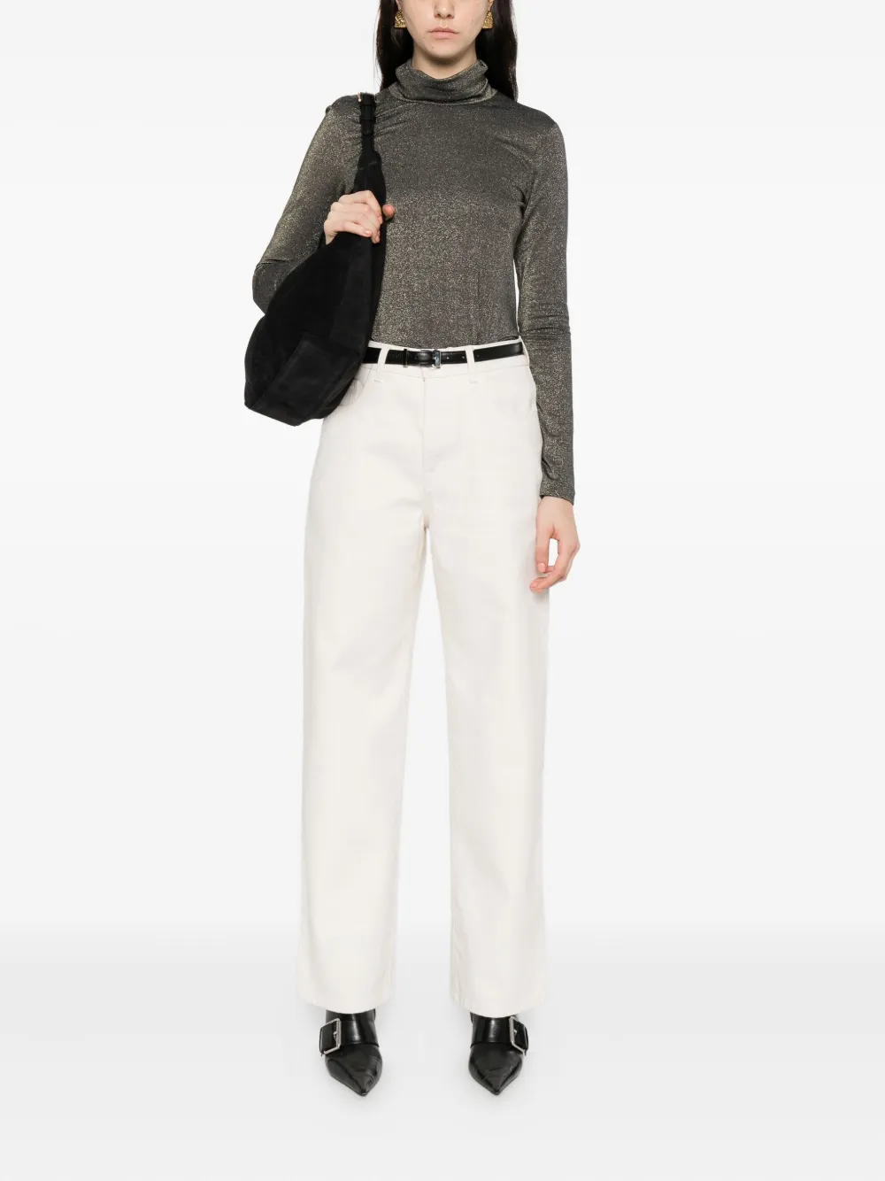 Caliban Skin Like Jumper In Gray