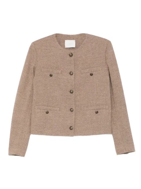 Circolo 1901 round-neck tweed jacket