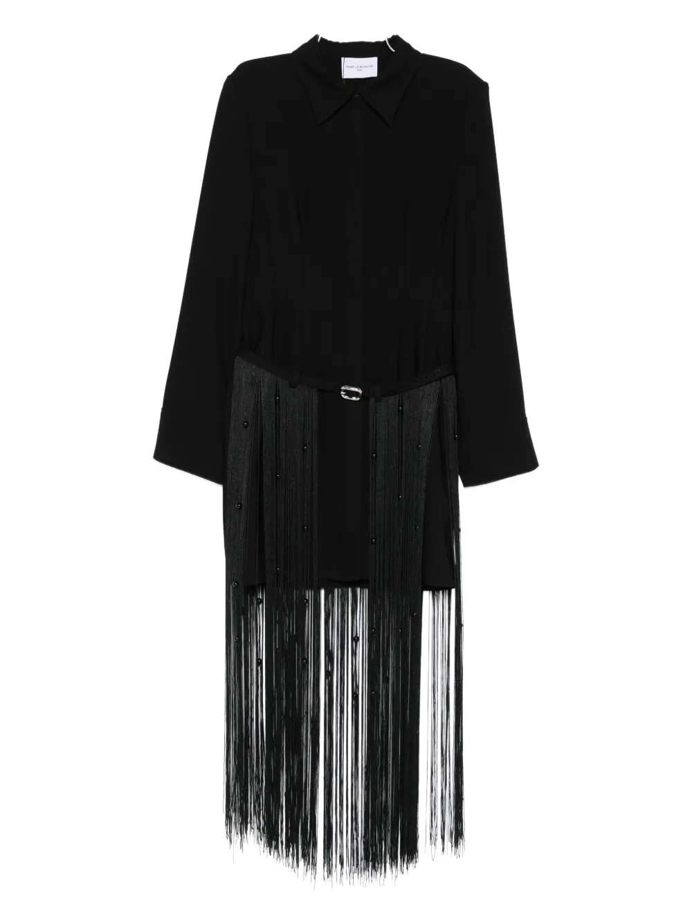 Isabelle Blanche vestido con flecos | negro | Image 1