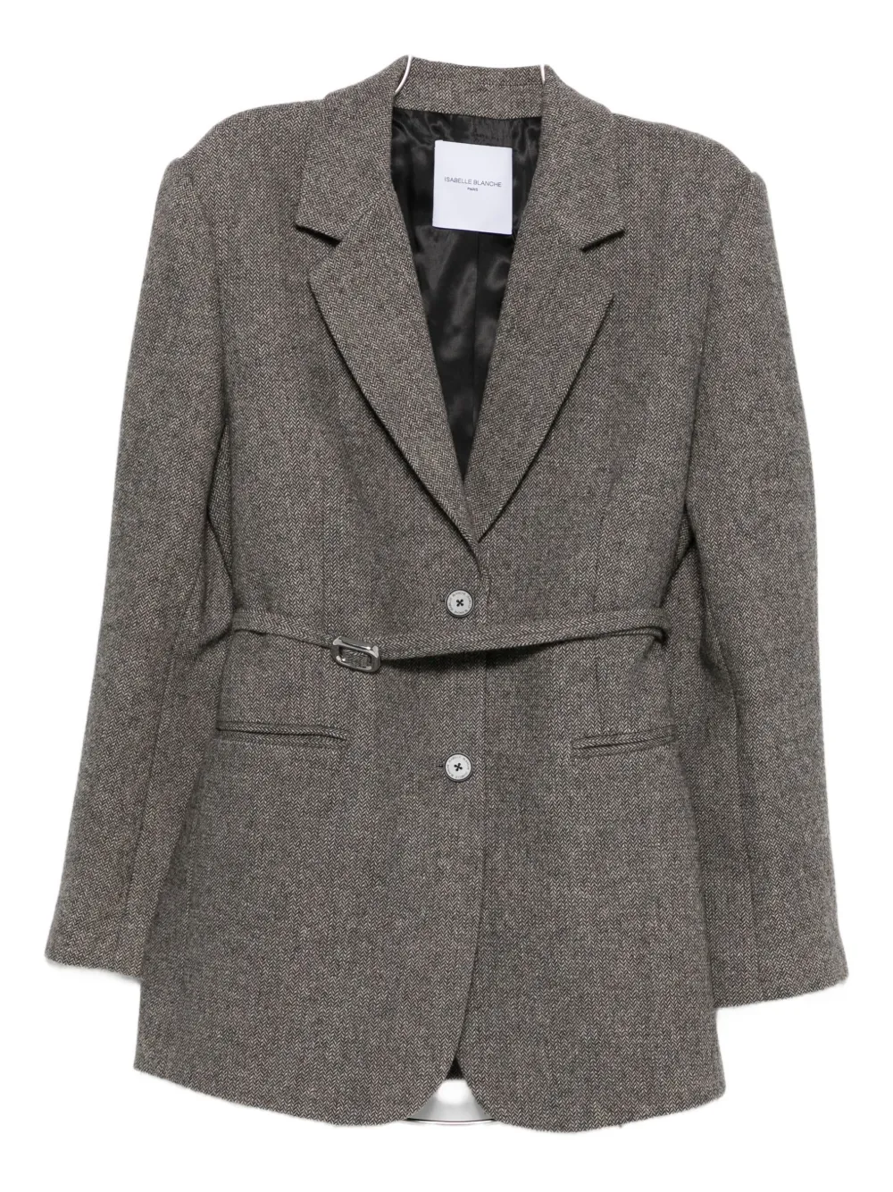 Isabelle Blanche Blazer com cinto | Cinza | Image 1