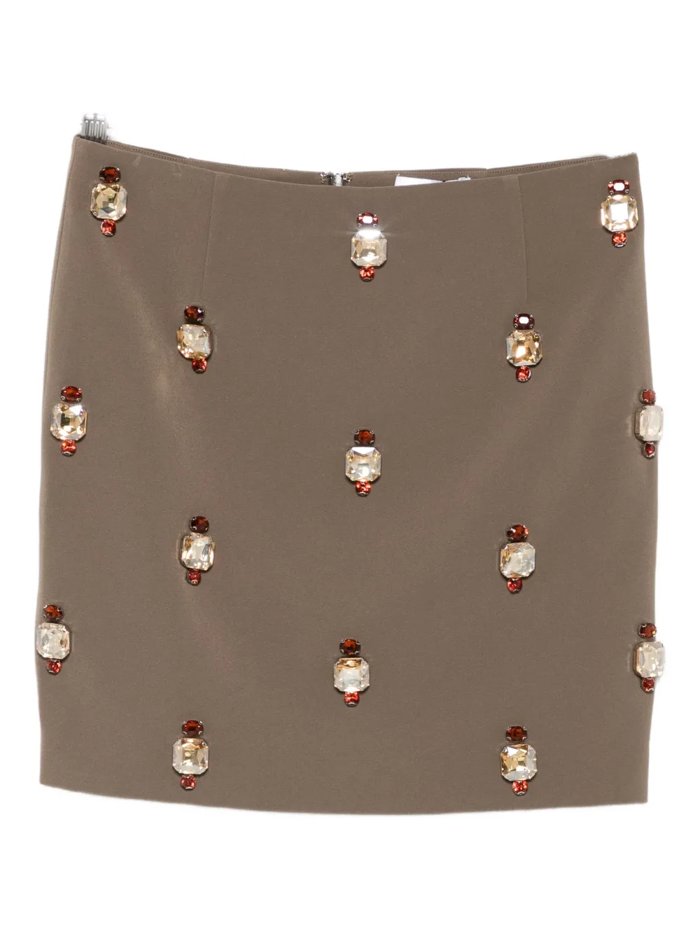 Isabelle Blanche falda corta con apliques de cristal | marrón | Image 1
