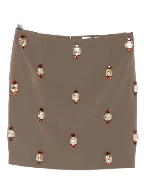 Isabelle Blanche crystal-embellished mini skirt