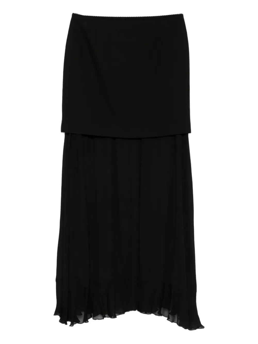 Isabelle Blanche layered skirt | sort | Image 1