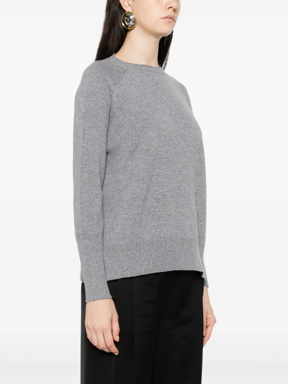  Base Raglan-sleeve Sweater - Grey 