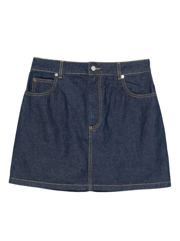 Maison Kitsuné デニム ミニスカート | ブルー | FARFETCH JP