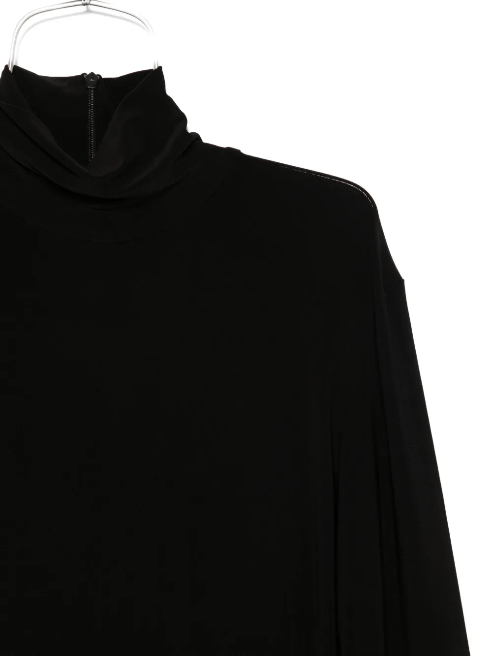 Norma Kamali Turtle-neck Midi Dress In Black