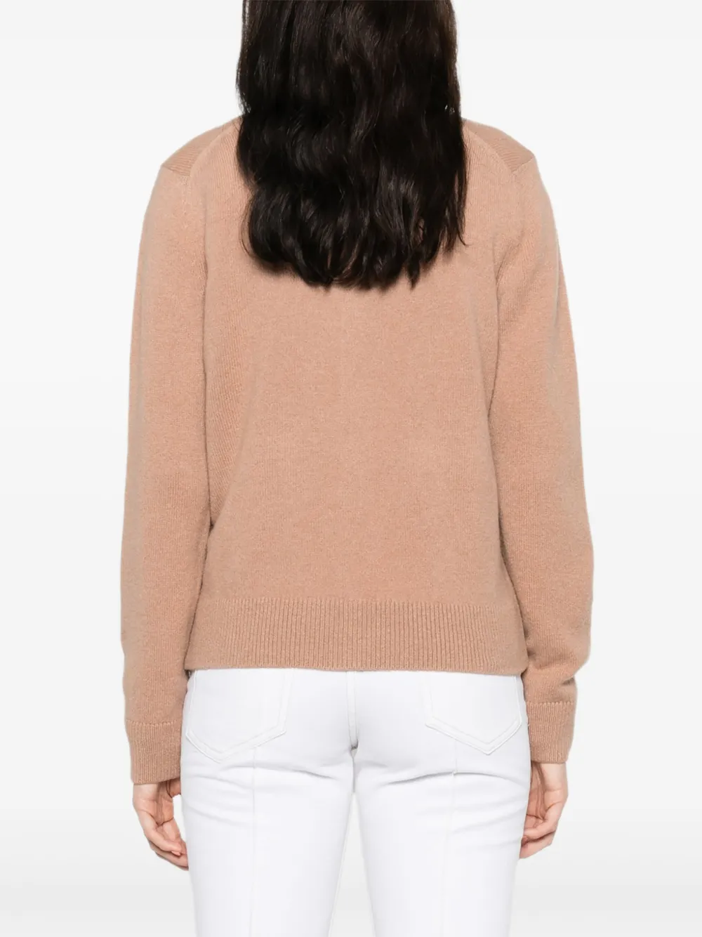 Maison Kitsuné Vest met V-hals Bruin