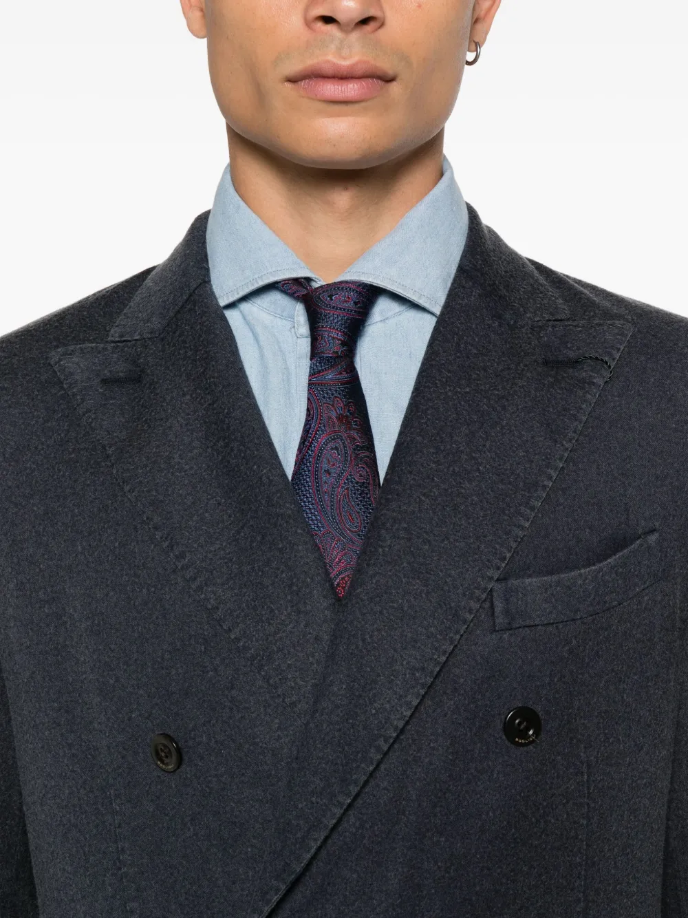 Boglioli Blazer met dubbele rij knopen Grijs