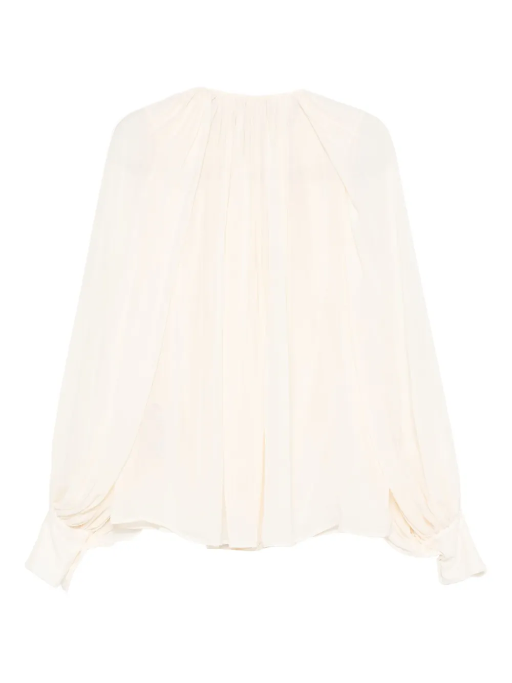 Semicouture Geplooide Blouse - Wit