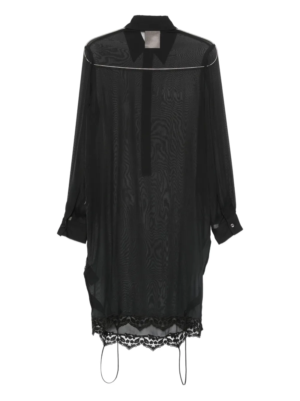 Semicouture Blouse met kant - Zwart