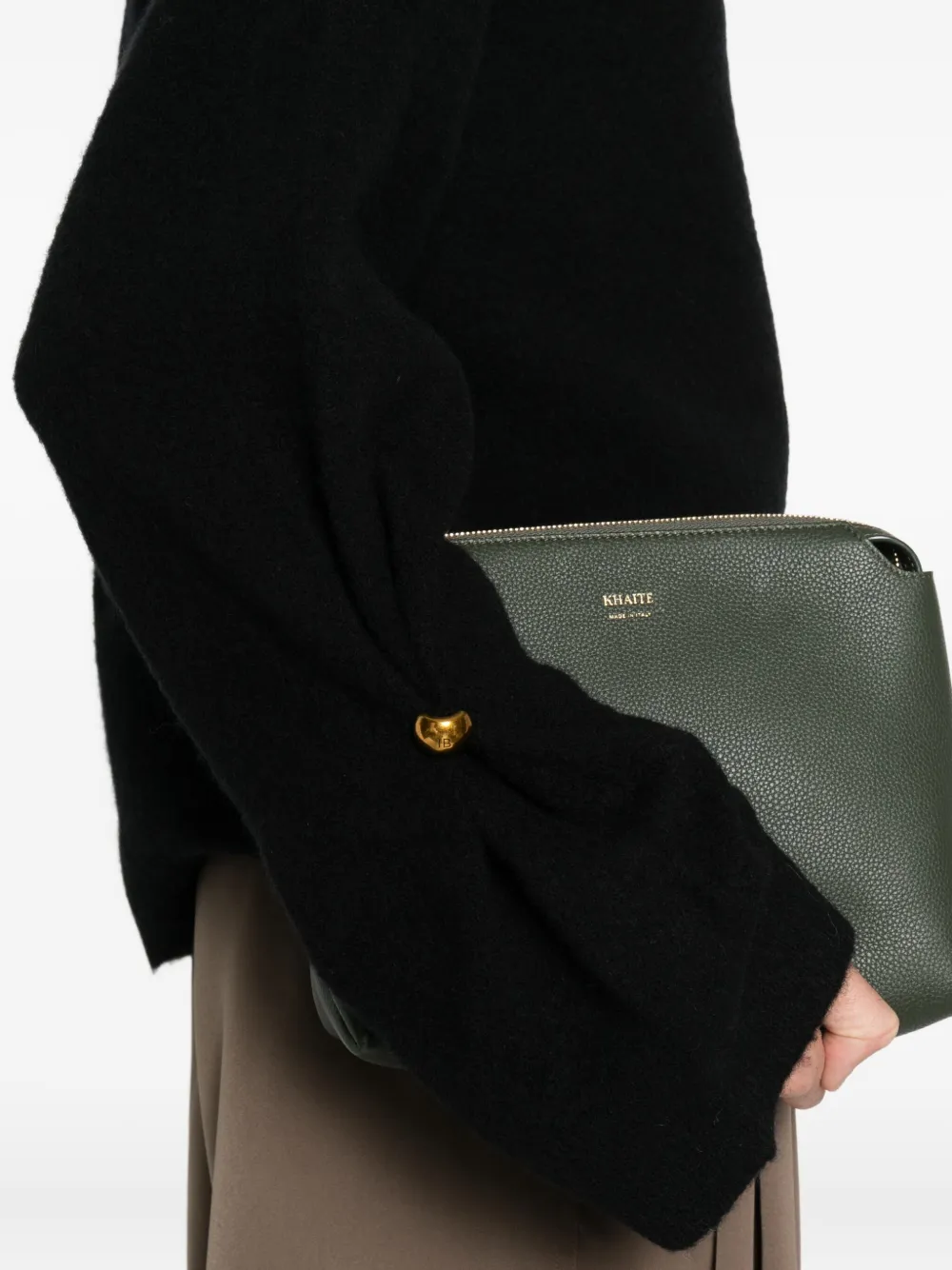 Isabelle Blanche Roll-neck Sweater In Black