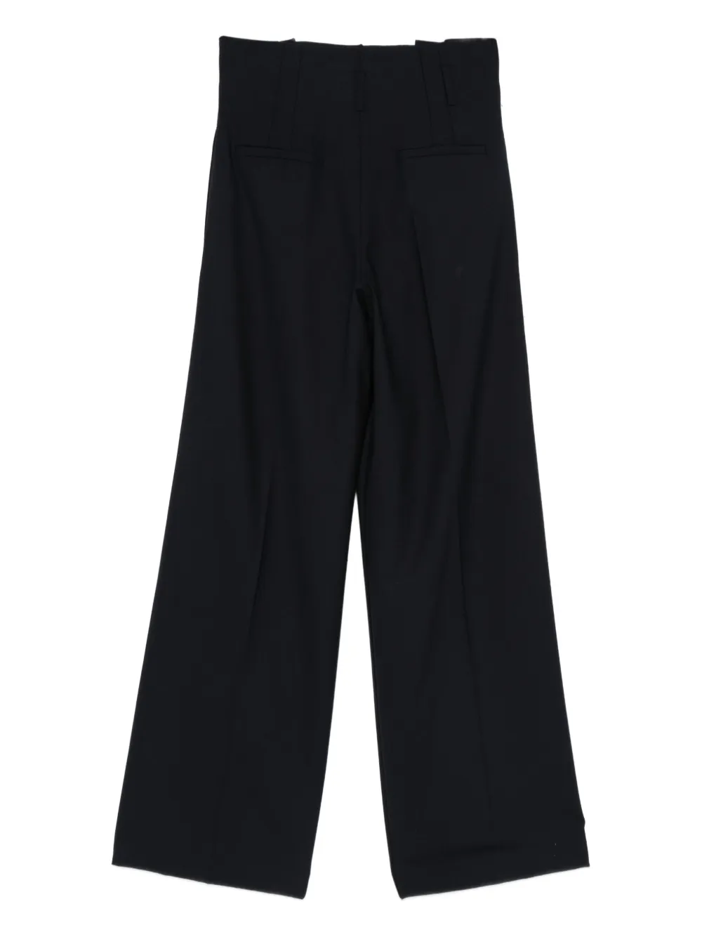 Semicouture Broek met wijde pijpen Blauw