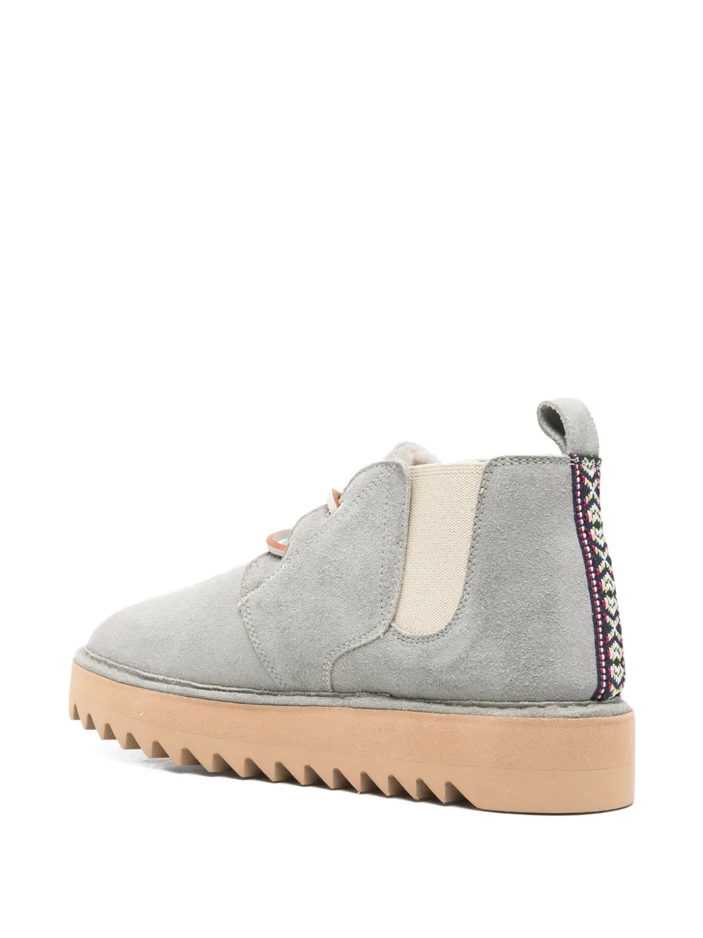Woolrich lace-up platform boots Grijs