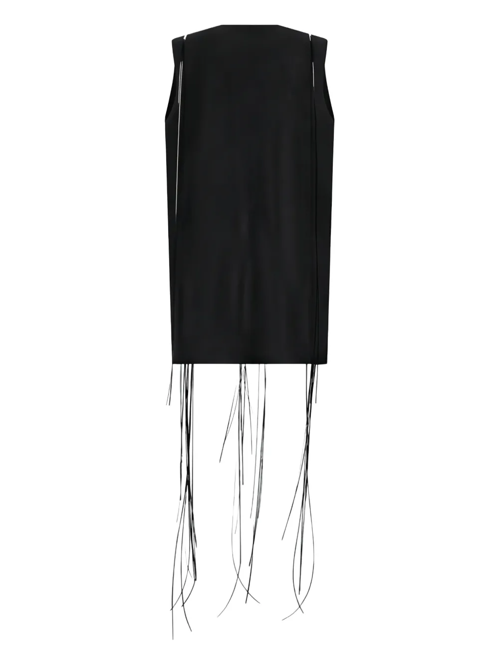 Jil Sander Mini-jurk met ronde hals - Zwart