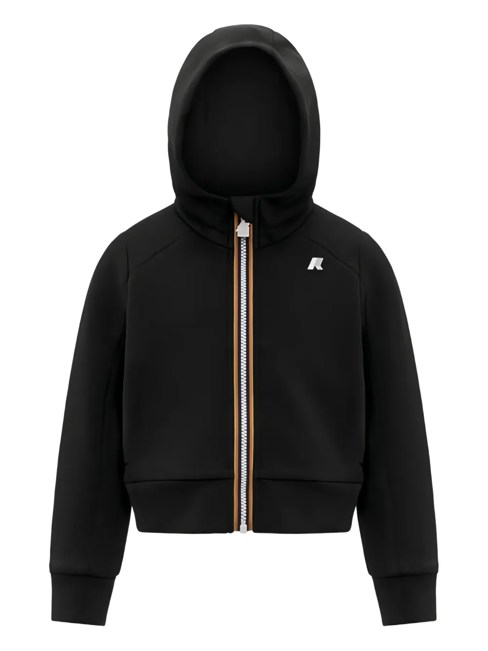 K Way Kids hooded jacket | Black | Image 1