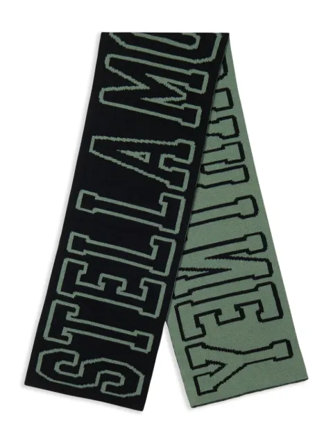 Stella McCartney Kids intarsia-logo scarf 
