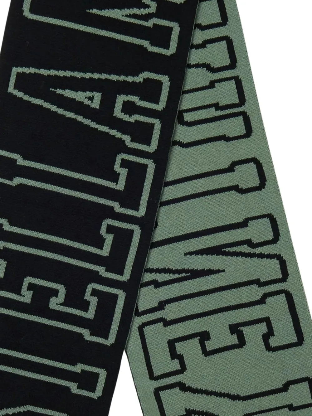 Stella McCartney Kids Sjaal met logo intarsia Zwart