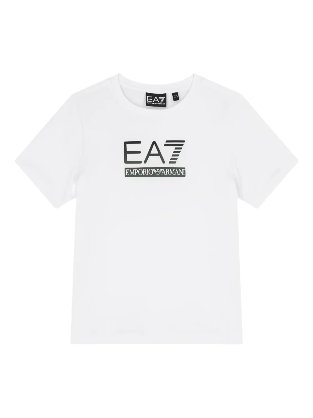 Ea7 Emporio Armani playera de algodón con logo estampado | blanco | Image 1