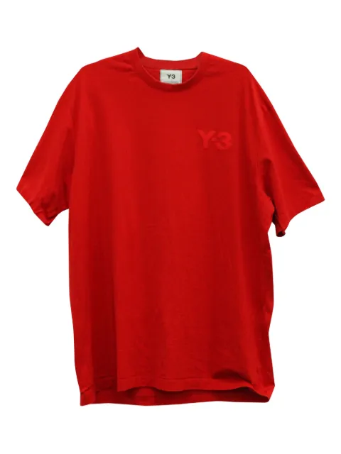Y-3 logo-print short-sleeved T-shirt