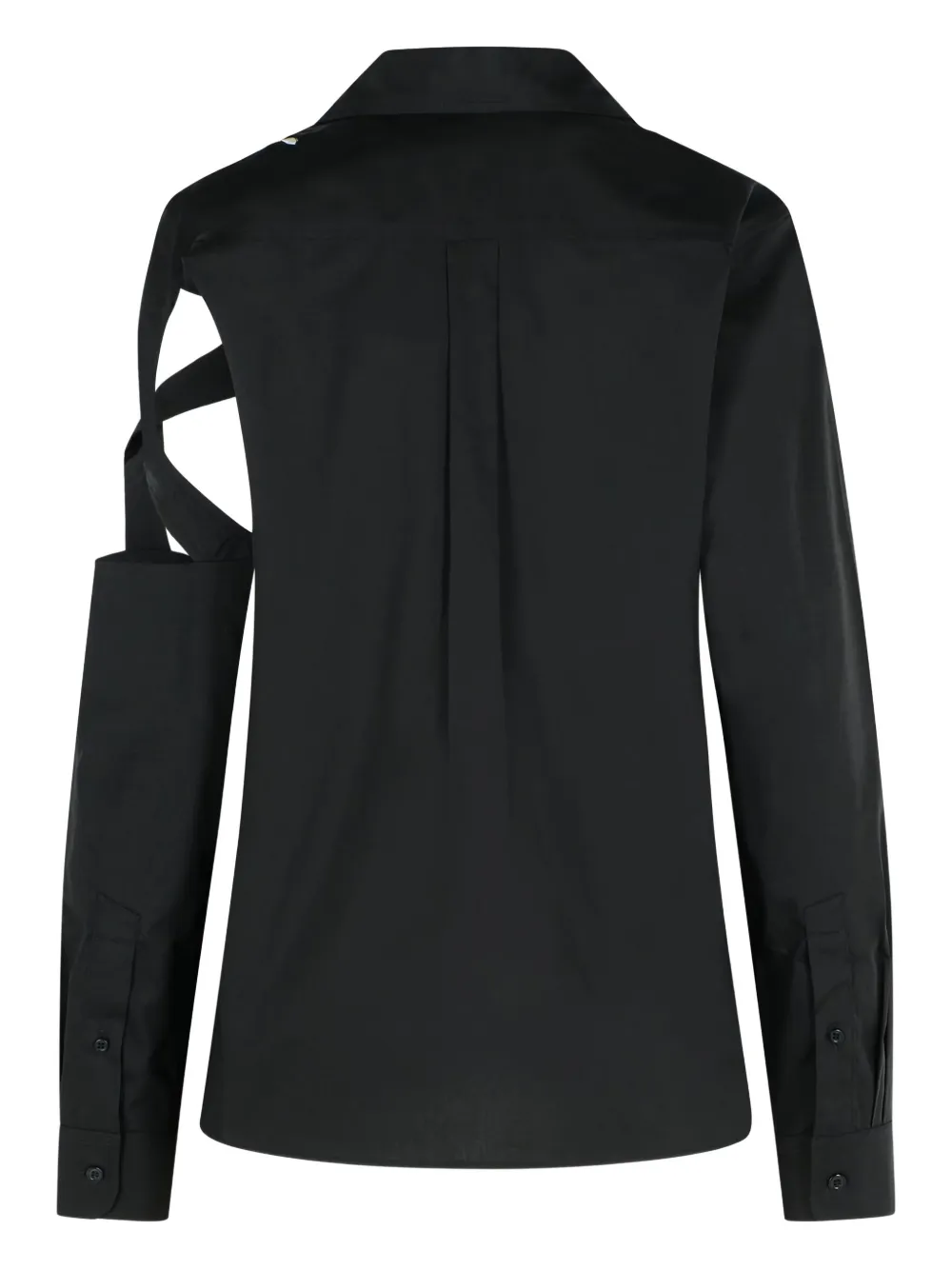 Coperni logo cutout shirt - Zwart