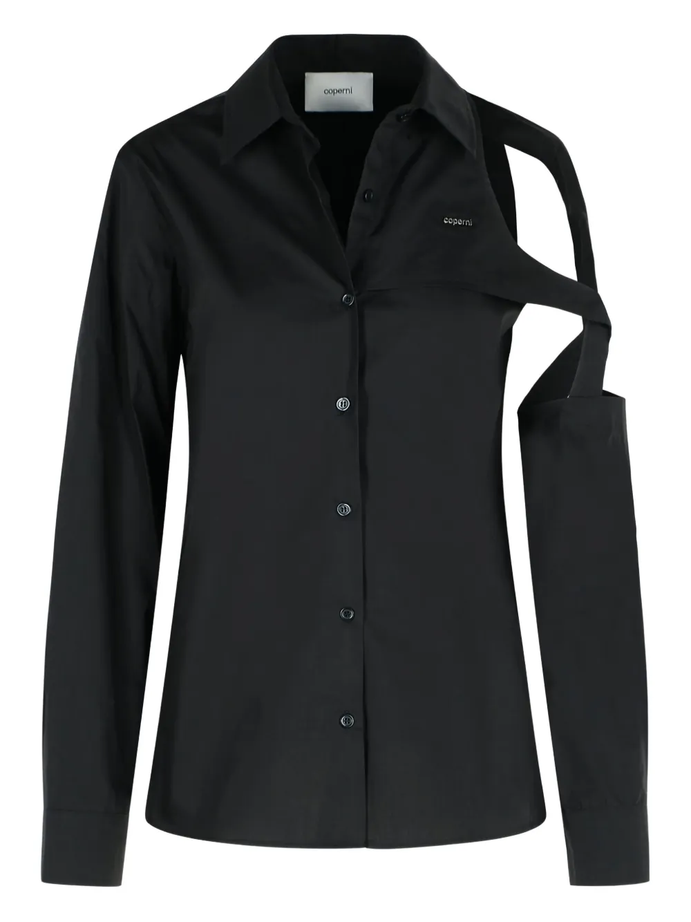 Coperni camisa con logo y aberturas | negro | Image 1
