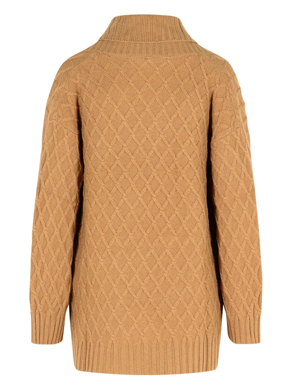 Max Mara Double-breasted Knit Cardigan Pockets In Brown