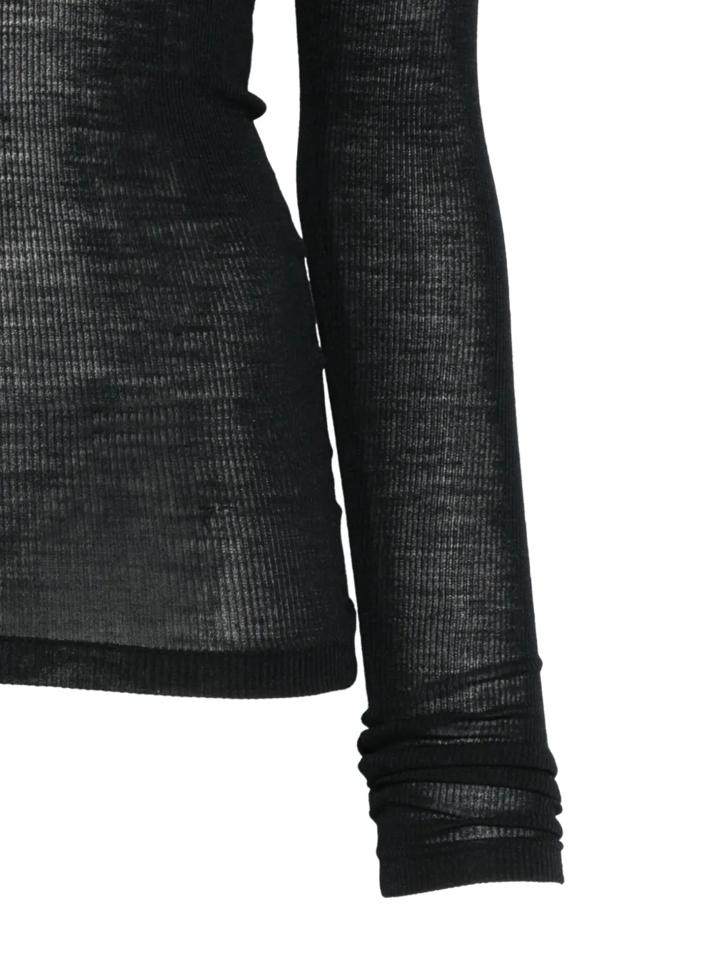 Auralee Ribbed Top In Black