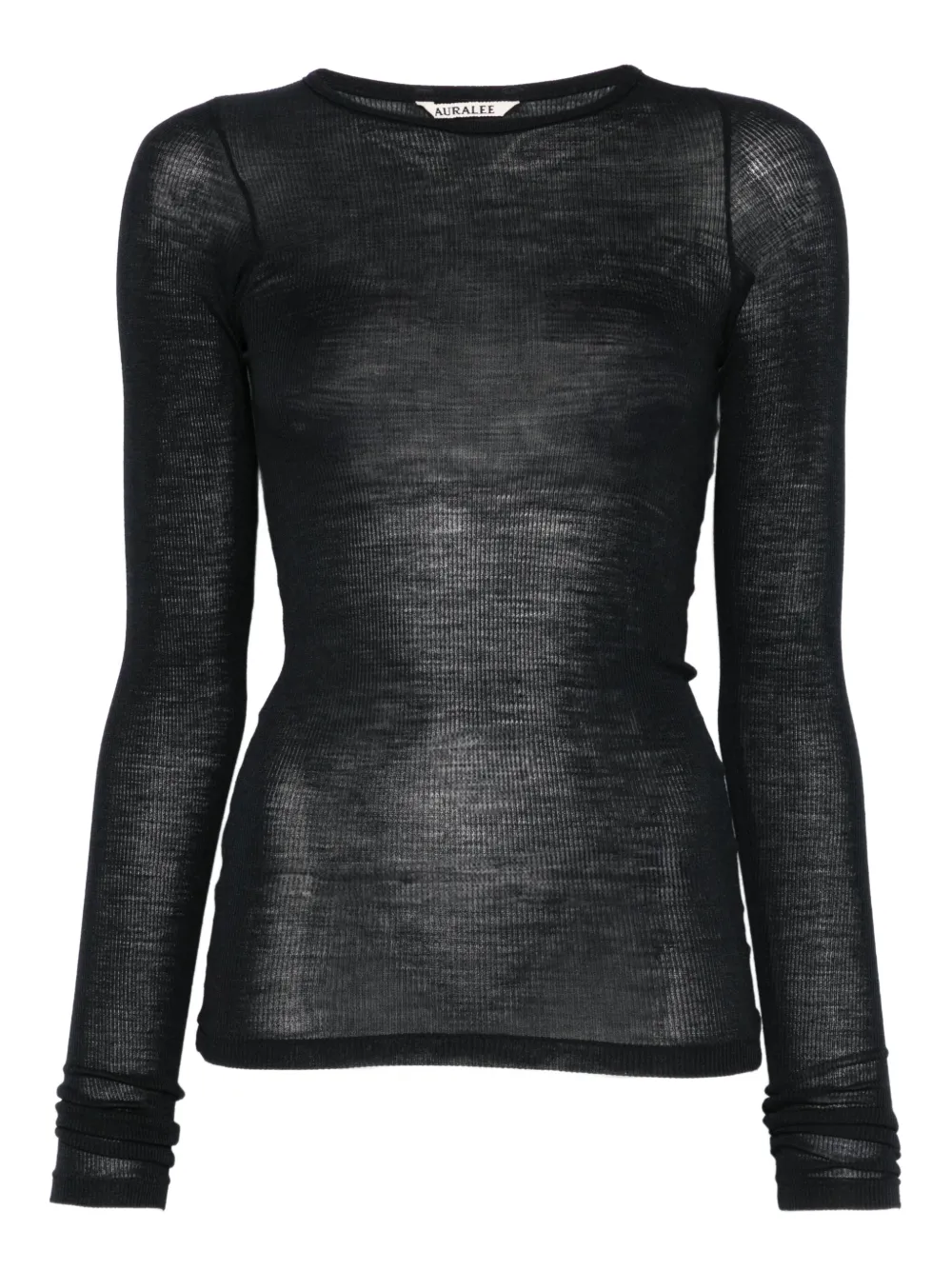 Auralee ribbed top - Nero
