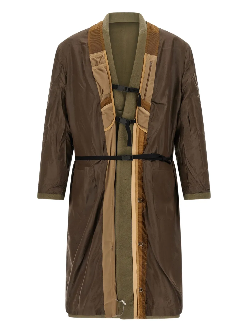 Magliano Polleggio omkeerbare jas met enkele rij knopen Groen