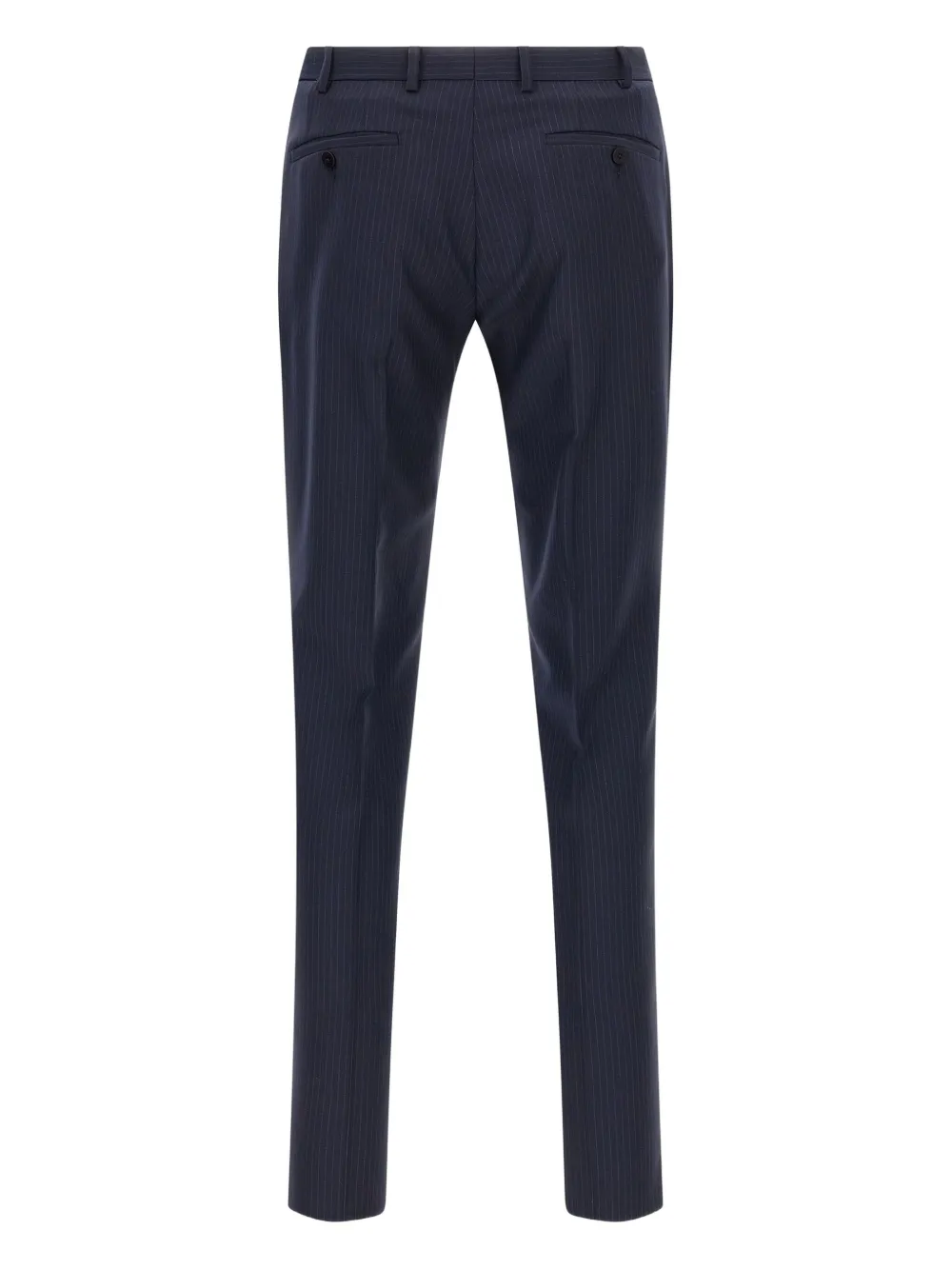 Pal Zileri Lord jurk met krijtstreep en dubbele rij knopen Blauw